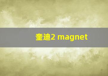 奎迪2 magnet